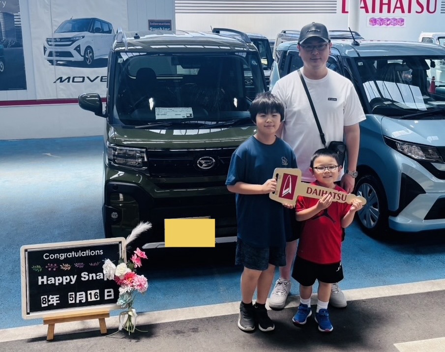 ダイハツタント、購入者決まりました。ありがとうございます。 ご納車ありがとうございます🚗 | 栃木ダイハツ販売株式会社
